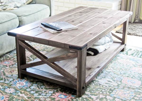 rustic elegant coffee table